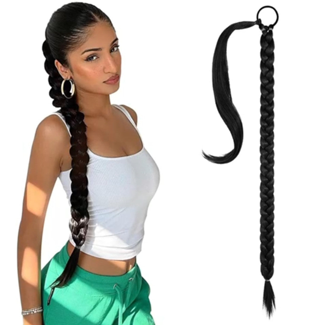 Braided ponytail clearance wigs