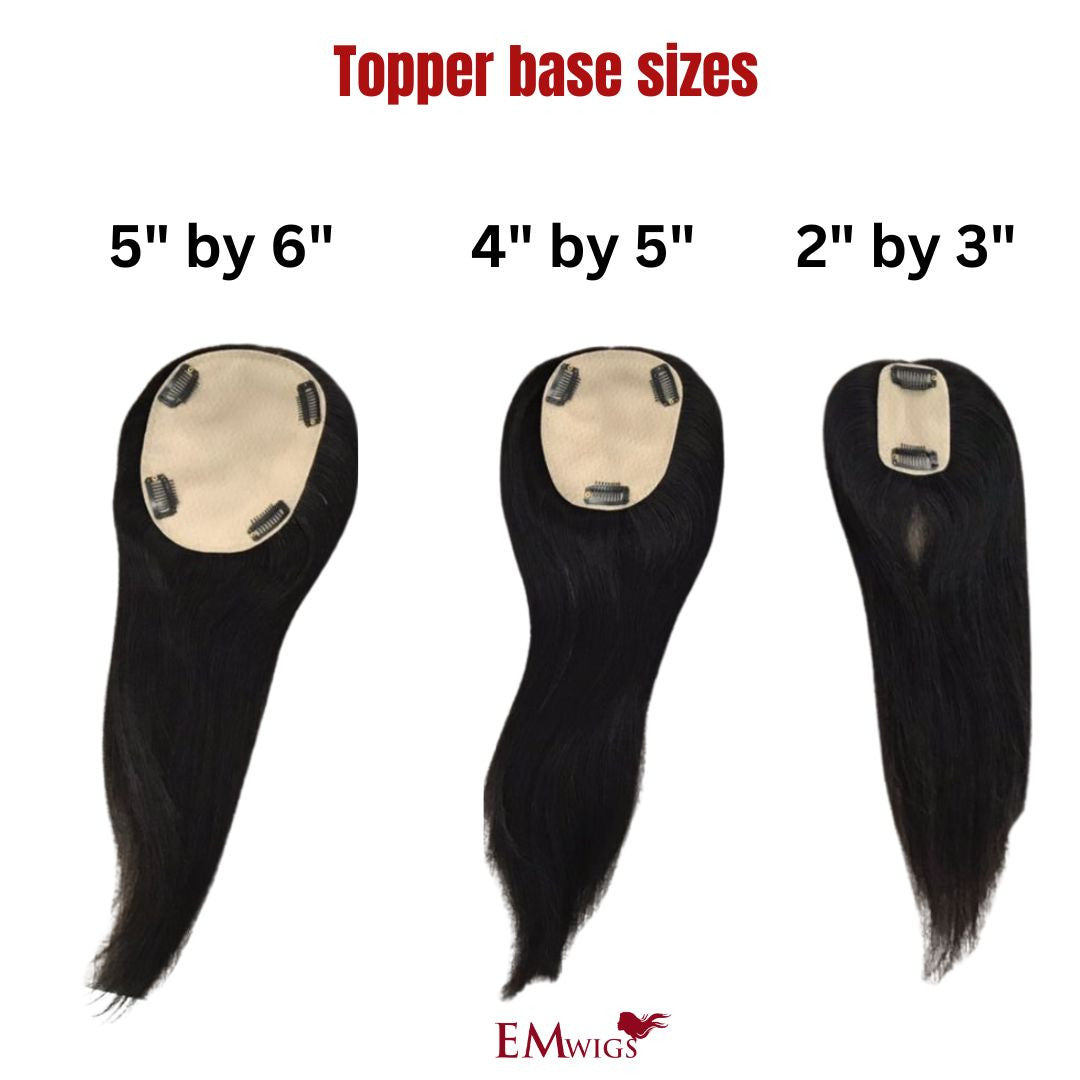 Human Hair Wig Topper Hair Topper for Women EM Wigs